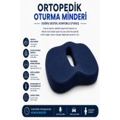 Viscora Ortopedik Oturma Minderi – Hafızalı Visco Köpük Kuyruk Sokumu Destek Yastığı, Uzun Süreli Oturuşlar İçin Ergonomik Ofis ve Araç Koltuğu Minderi