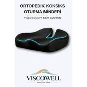 ViscoWell Ortopedik Koksiks Oturma Minderi Oturma Simidi Koltuk Sandalye Minderi Kuyruk Sokumu Yastığı