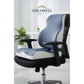 ViscoWell Visco Ortopedik Ergonomik Ofis Koltuk Koksiks Oturma Minderi Sırt Bel Destek Minderi Yastığı Seti