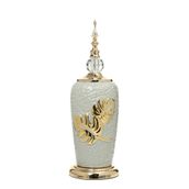 Vitale 43 cm AK.JE0174 Yakut Gold Kapaklı Vazo