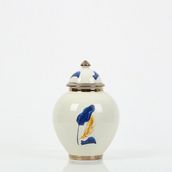 Vitale AK.NRH0060 21 cm Mavi Gold Yaprak Desenli Şah Küp