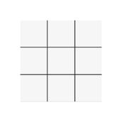 VitrA 10x10 cm Miniworx Ral 9016 Beyaz Mozaik Mat Seramik