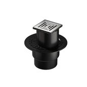 VitrA 5607315 V-Flow Kare Yandan Çıkışlı 10x10 cm DK 800 Kapak Parlak Krom Yalıtımlı Duş Kanalı