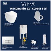 Vitra Integra Rim-Ex Asma Klozet ve Soft Kapak Seti