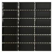 VitrA K52359380001VTE0 5x10 Metro Tiles Mozaik Siyah Parlak Mozaik Duvar Karosu