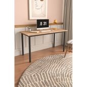 Viva Çalışma Masası Bilgisayar Masası Ofis Masası 110x55 Atlantik Çam - Siyah