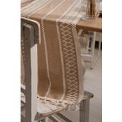 Vivamaison Pamuk Dantel Sütlü Kahve 35x145 cm Runner Masa Örtüsü