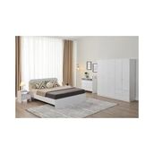Vivense Bien Yatak Odası Takımı, 5 Kapaklı - Beyaz - 160X200