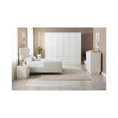 Vivense Boston Yatak Odası Takımı, 6 Kapaklı - Beyaz - 160X200