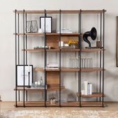 Vivense Collection Cooper Ceviz Kitaplık