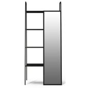Vivense Lackboard Aynalı Metal Siyah Kitaplık