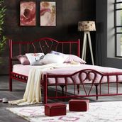 Vivense Orkide Metal Bordo 160X200 Karyola