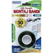Vodaseal Şeffaf Çift Taraflı Montaj Bandı