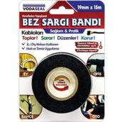 VodaSeal Yapışkanlı Bez Sargı Bandı Kablo Toplayıcı - 19 mm x 15 mt.