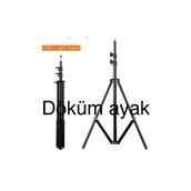 Voground 280 cm 2.8 m 9FT Ağır Video Tripod Işık Standı Katı Softbox Standı Led video ışığı projeksiyon stand