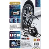 Volemi VM-723 Çok Amaçlı Araç Lastik Şişirme Pompası Hava Kompresörü 12V 250 Psı Çakmaklık Girişli - 001-Renkli