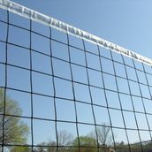 Voleybol Filesi 9,5m 2mm Gerdirme Halatlı - Beyaz - Siyah