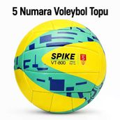 Voleybol Topu Sarı Yeşil Antrenman Maç Topu Telvesse Vt500 Trick 5 Numara
