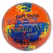 Voleybol Topu Sprey Desenli Soft Touch Dikişli 280 Gr - Kırmızı