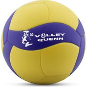 Voleybol Topu Supersoft Yapıştırma Soft Touch Yumuşak Yüzey 18 Panel 5 Numara - Tek ebat - Sarı - Lacivert