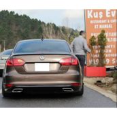 Volkswagen Jetta Makyajsız Plastik Egzoz Görünüm Difüzör