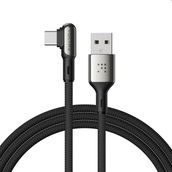Voltme C2068 Stark 2 m 3A Siyah 60W USB to Type-C Şarj Kablosu