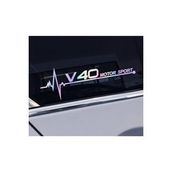 Volvo V40 Yan Cam Sticker Oto Kapı 20 Cm X 7 Cm Holo-Chroma