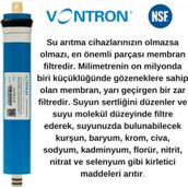 Vontron Su Arıtma Vontron 75GPD Membran Filtresi