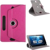 Vorcom Tablet Serisi Uyumlu Universal 10.1 Inç Pu Deri Standlı Tablet Kılıfı Ultrapad-Quartzpro-S Tab7-Quartzlıte - Pembe