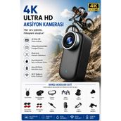Vothoon 4K Ultra HD Mini WIFI Aksiyon Kamerası Taşınabilir Vücut Kamerası 1.47'HD Ekranlı Giyilebilir Video