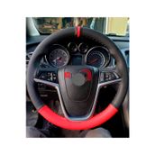 VW Beetle Dikmeli Direksiyon Kılıfı İki Renkli Yüzüklü Kırmızı