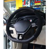 Vw Passat B8 Kasa Uyumlu Alcantara Direksiyon Kilifi Dikmeli Noktali Nubuk Siyah 2015 Ve Sonrasi