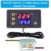 W3230 Dc12-100V 10A Güneş Paneli Termostatı