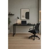 Wadlex Siyah Çalışma Masası Minimal Bilgisayar Masası Ofis ve Ev Için Modern Masa - 120X60