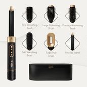 Wajd 6 In 1 Profesyonel Saç Şekillendirici 6 In 1 Airstyler Siyah