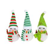 Waldern Dekoratif Işıklı Kardan Adam 15 cm Yılbaşı Süs