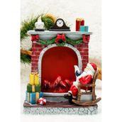 Waldern Luxury Yılbaşı Temalı Dekoratif Şömine Yılbaşı Süsü 25x18x11 cm Çok Renkli