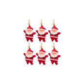 Waldern Noel Baba 6'lı Yılbaşı Çam Ağacı Süsü