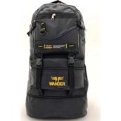 Wander Körüklü Dağcı Outdoor Siyah Sırt Çantası - 65 x 30 x 20