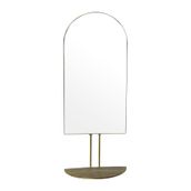 Warm Design Metal Çerçeveli Raflı Duvar Aynası