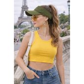 Wearflawless Kadın Vizör Şapka, Yazlık Spor Üstü Açık Esnek Şapka, Plaj Şapkası, Tenis Şapkası,trend Yazlık Şapka - Standart - Haki