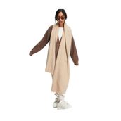 Wearflawless Unisex Sade Kalın Yumuşak Bej Atkı bej Tek Ebat