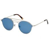 Web Unisex WE0207 16X 55 gözlük çerçevesi, gümüş (Palladio Lucï Blu Specchiato), 55.0