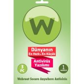 Webroot Secureanywhere Antivirus 3 Kullanıcı 1 Yıl (319994267)