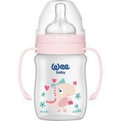 Wee Baby 135 150 ml Pembe Klasik Plus Geniş Ağızlı PP Biberon