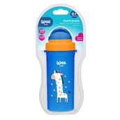 Wee Baby 300 ml Mavi Askılı Pipetli Bardak