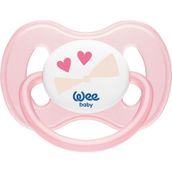 Wee Baby 6-18 Ay No: 2 2'li Mor Pembe Damaklı Kelebek Emzik