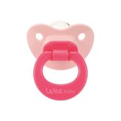 Wee Baby 819 6+ Ay Silikon Mat Gövdeli Damaklı Uçlu Emzik Pembe