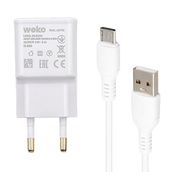 Weko WK-21434 2.1 Amper Telefon Şarj Adaptörü + Micro USB Kablo
