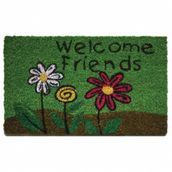 Welcome Friends 30x50 cm Pvc Taban Paspas